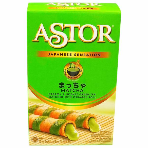 Biscuits&Cakes | Astor Matcha Wafer Stick 40g Biscuits&Cakes Biscuits&Cakes