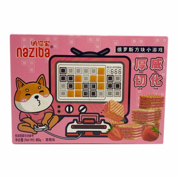 Biscuits&Cakes | Naziba Cube Wafer Strawberry Flavor 83g Biscuits&Cakes Biscuits&Cakes