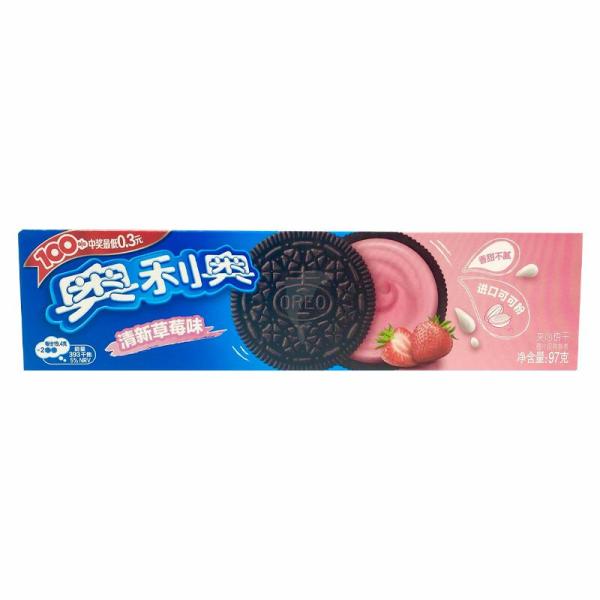 Biscuits&Cakes | Oreo Sandwich Biscuit Strawberry Flavour 97g Biscuits&Cakes Biscuits&Cakes