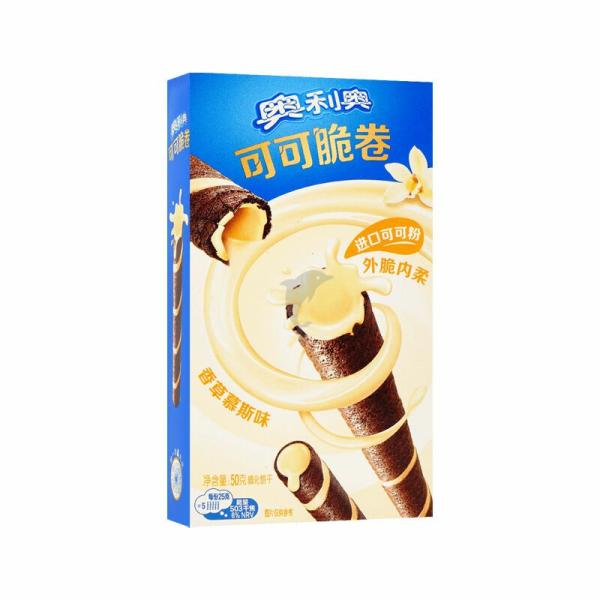 Biscuits&Cakes | Oreo Wafer Rolls (Vanilla Flavoured)  50g Biscuits&Cakes Biscuits&Cakes