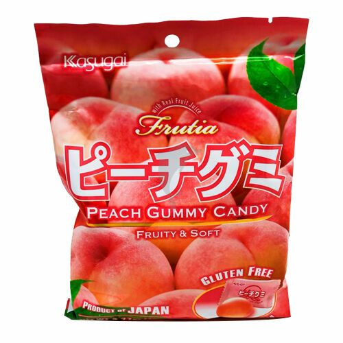 Confectionary | KASUGAI Peach Gummy Candy 107g Confectionary Confectionary