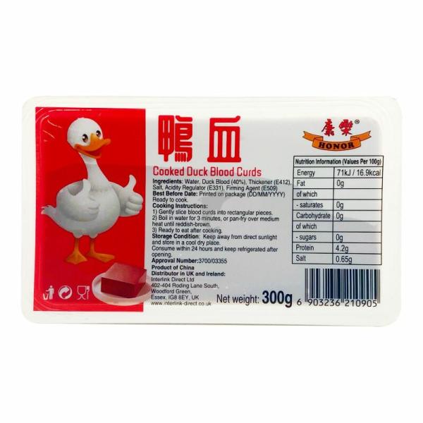 Fresh Products | HONOR Cooked Duck Blood Curds 300g Food Fresh Products