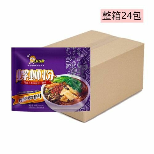 Instant Food | 【24 packs】HAOHUANLUO Artificial Snail Vermicelli 300g*24 Food Instant Food