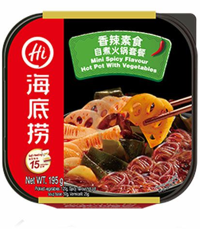 Instant Food | 【Three boxes special offer】HAIDILAO Vegetarian Spicy Self-Heating Hot Pot 195g*3 Food Instant Food