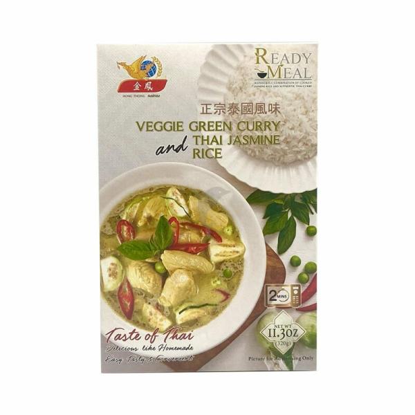 Instant Food | Golden Phoenix veggle green curry with thai jasmine rice 320g Food Instant Food