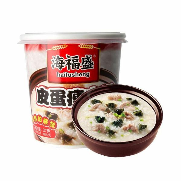 Instant Food | HAIFUSHENG Century Egg Flavour Congee 37g Food Instant Food