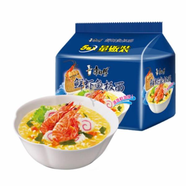 Instant Noodles | MASTER KONG Bag Noodles – Prawn 98g*5 Food Instant Noodles