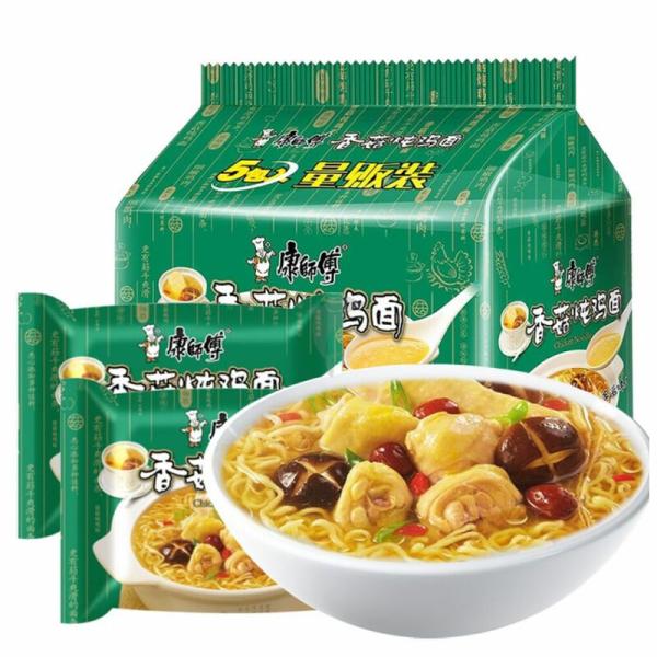 Instant Noodles | MASTER KONG Noodles Artificial Chicken with Mushroom Flavour 100g*5 Food Instant Noodles