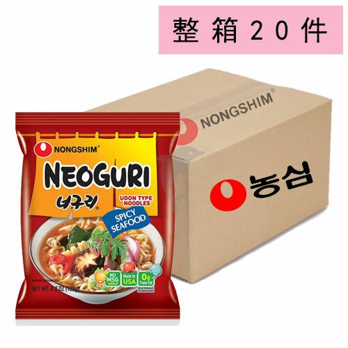 Instant Noodles | NONGSHIM Neoguri Ramyun Hot (Multi) 120g*20 FCL Food Instant Noodles