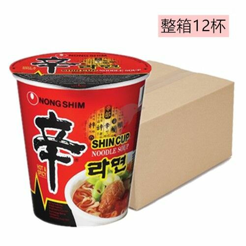 Instant Noodles | NONGSHIM Shin Ramyun Cup Noodles 68g *12 Cups Food Instant Noodles