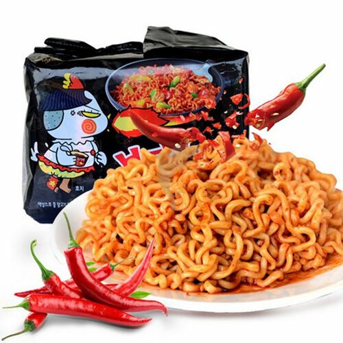 Instant Noodles | SAMYANG Halal Hot Chicken Ramen Spicy Dried Noodles Buldak 140g*5 Food Instant Noodles