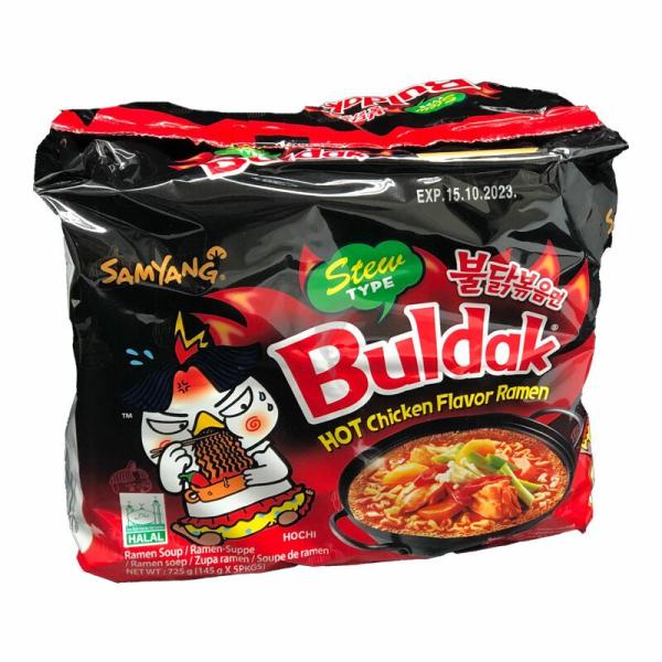 Instant Noodles | SAMYANG Hot Chicken Ramen Halal Noodles Stew 145g*5 Food Instant Noodles