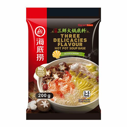 Seasoning | 【buy 2 got the HDL Hotpot Soup Base – Tomato for one 125g】HDL Hotpot Soup Base – Three Delicacies Food Seasoning