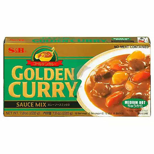 Seasoning | S&B GOLDEN CURRY – MEDIUM 220G Food Seasoning