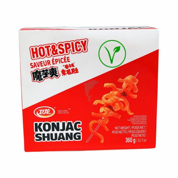 Snacks | 【BOX】WEILONG Konjak Spicy Vegetarian Omasum 18g*20 Food Snacks