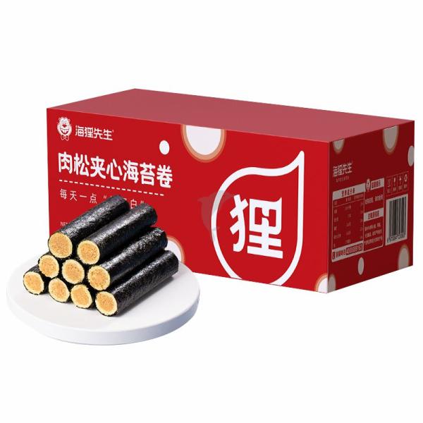 Snacks | HAILIXIANSHENG Meat Floss Filling Seaweed Roll 180g Food Snacks