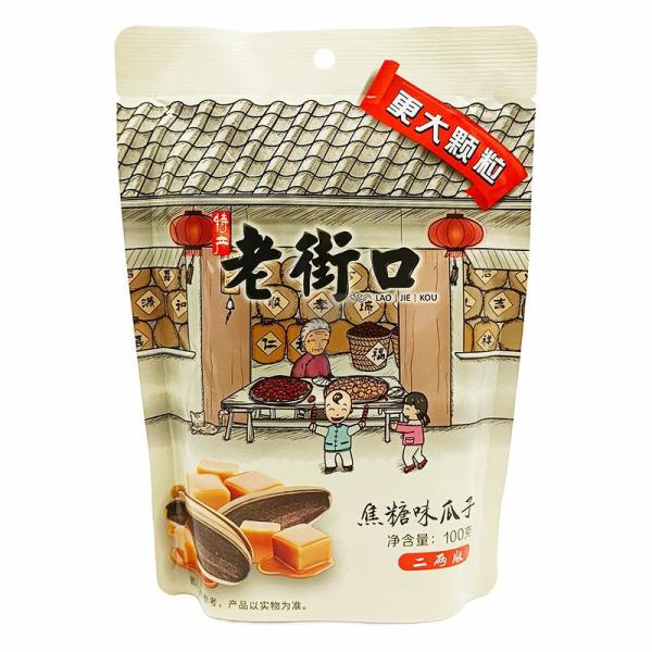 Snacks | LAOJIEKOU Sunflower Seeds Caramel Flavor 100g Food Snacks