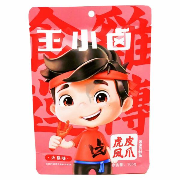 Snacks | WXL Tiger Skin Chicken Feet-Hot Pot Flavor 105g Food Snacks