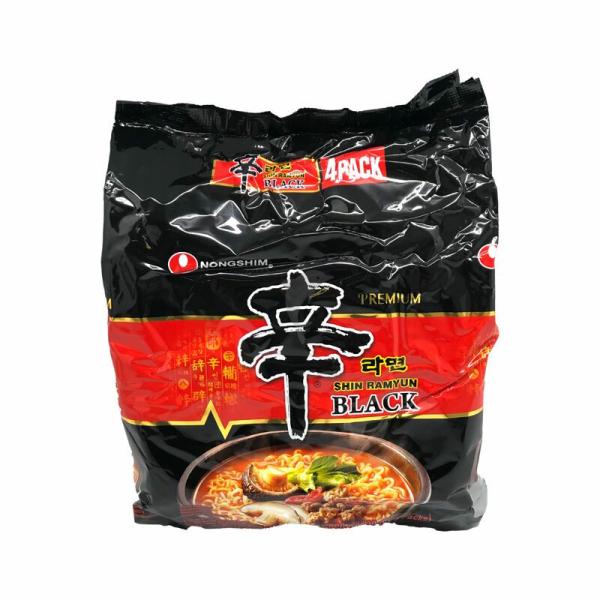 Instant Noodles | NONGSHIM Shin Ramyun Black Multi  130g*4 Food Instant Noodles