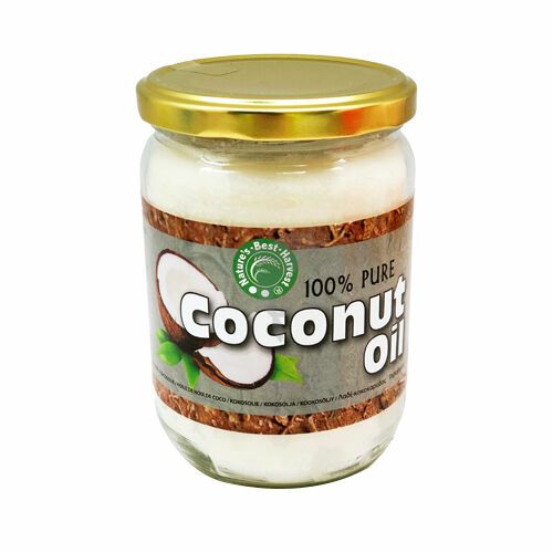 Seasoning | 100% Pure Coconut Oil Glass 500ml Food Seasoning